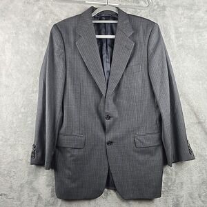 Hicky Freeman Sport Coat Mens 38R Loro‎ Piana Tasmanian Super 120s Gray Blazer